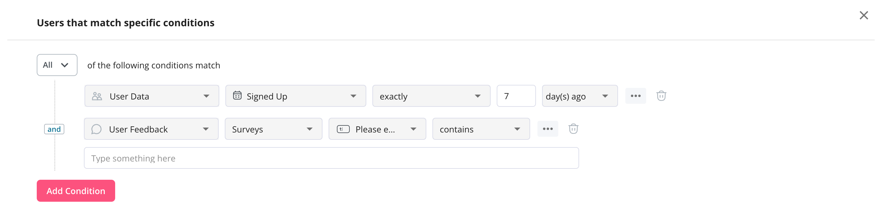 Segment users by multiple criteria with Userpilot.