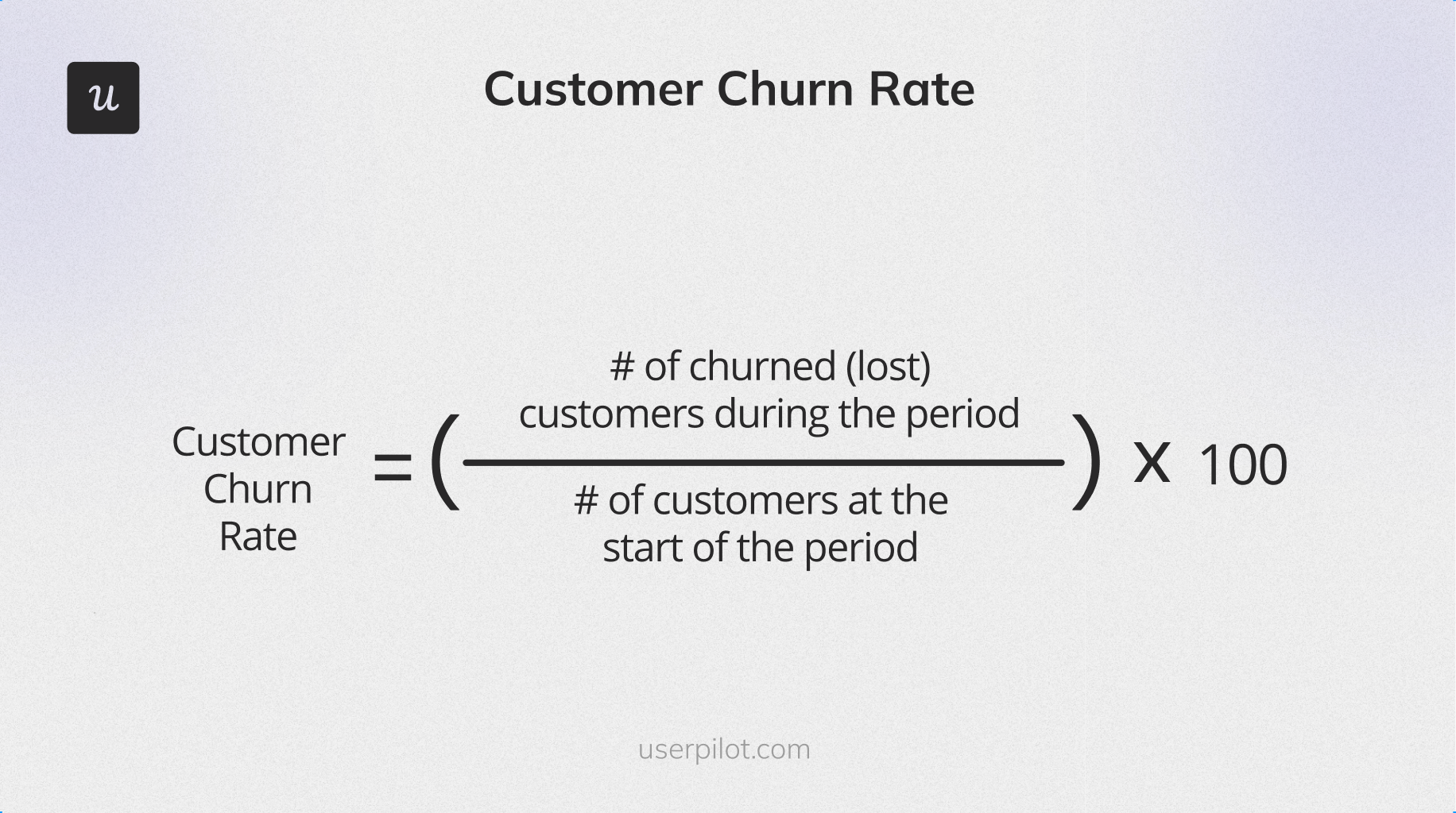 Churn rate formula