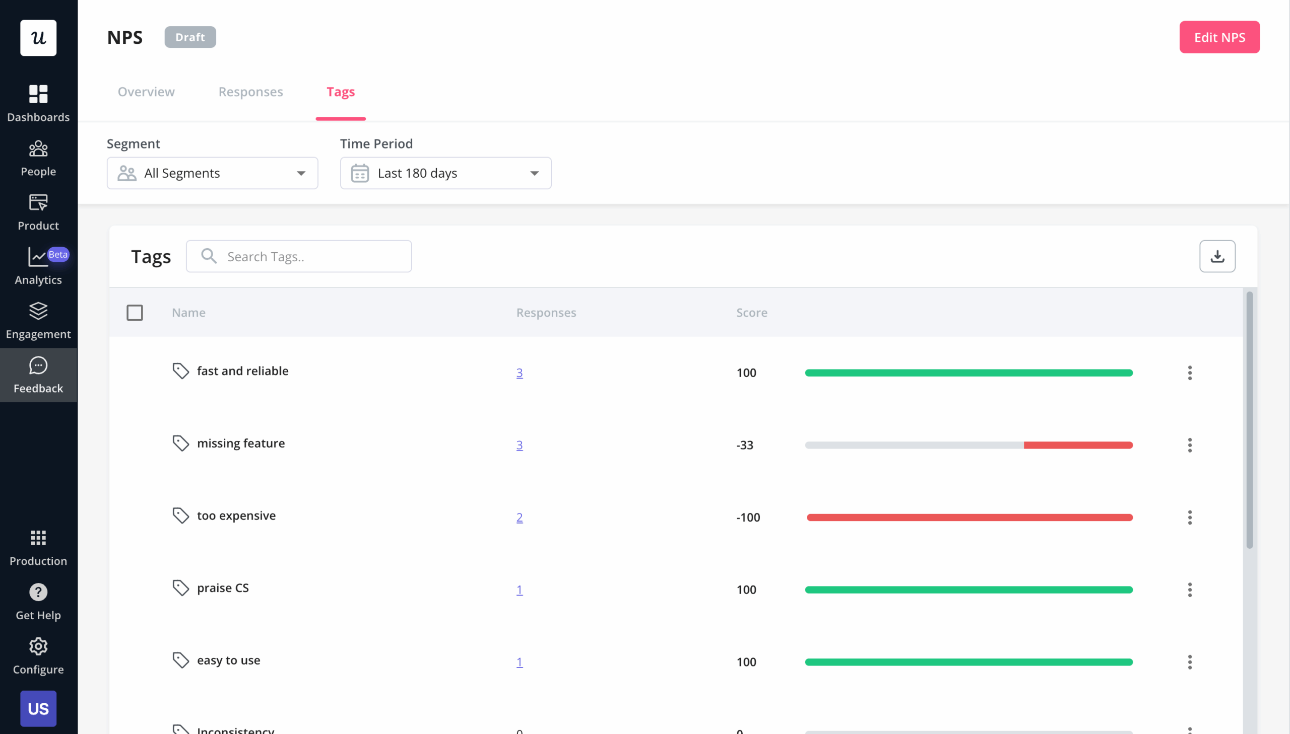 Conduct NPS surveys with Userpilot.