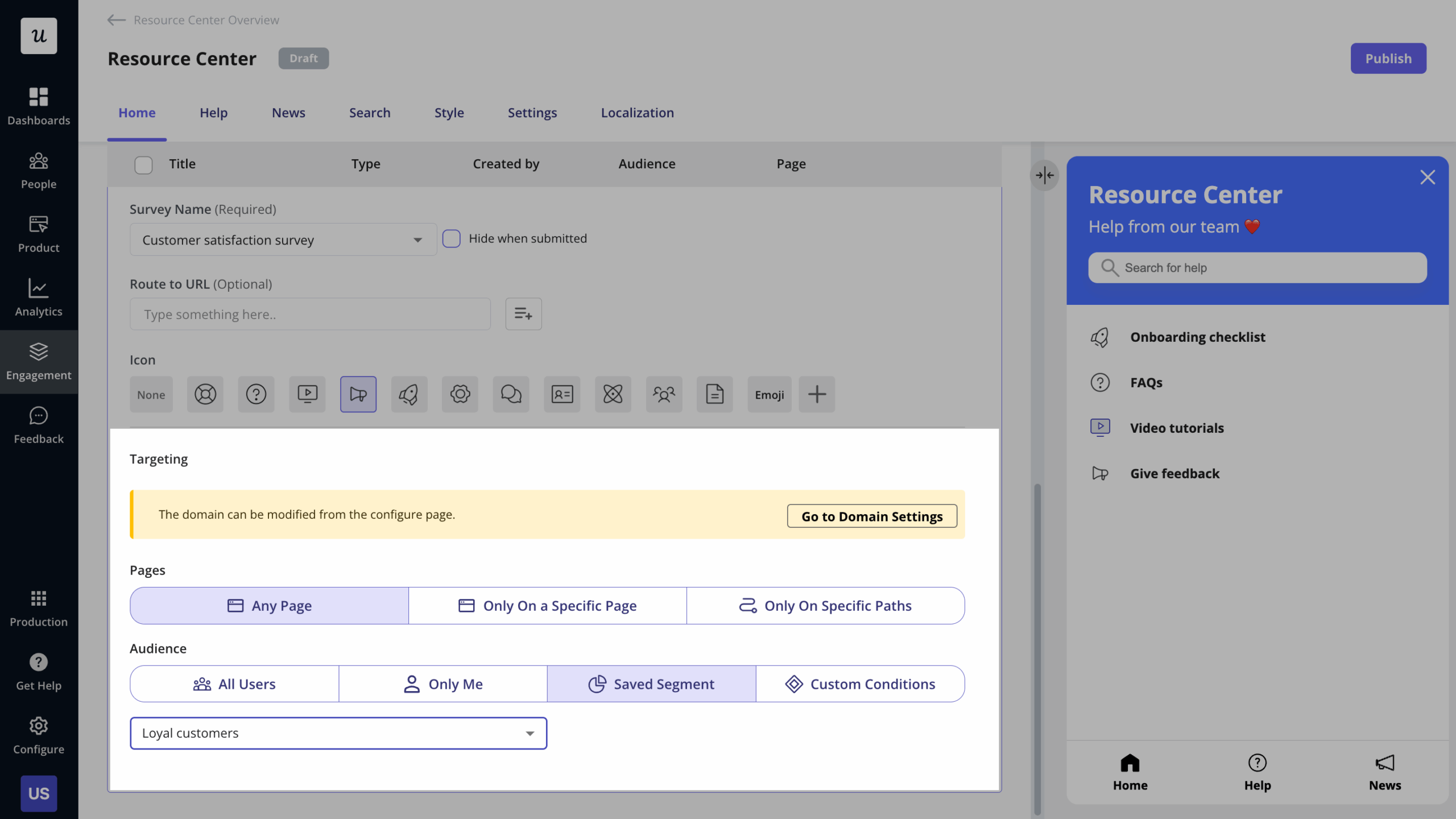 Target the right users with your survey