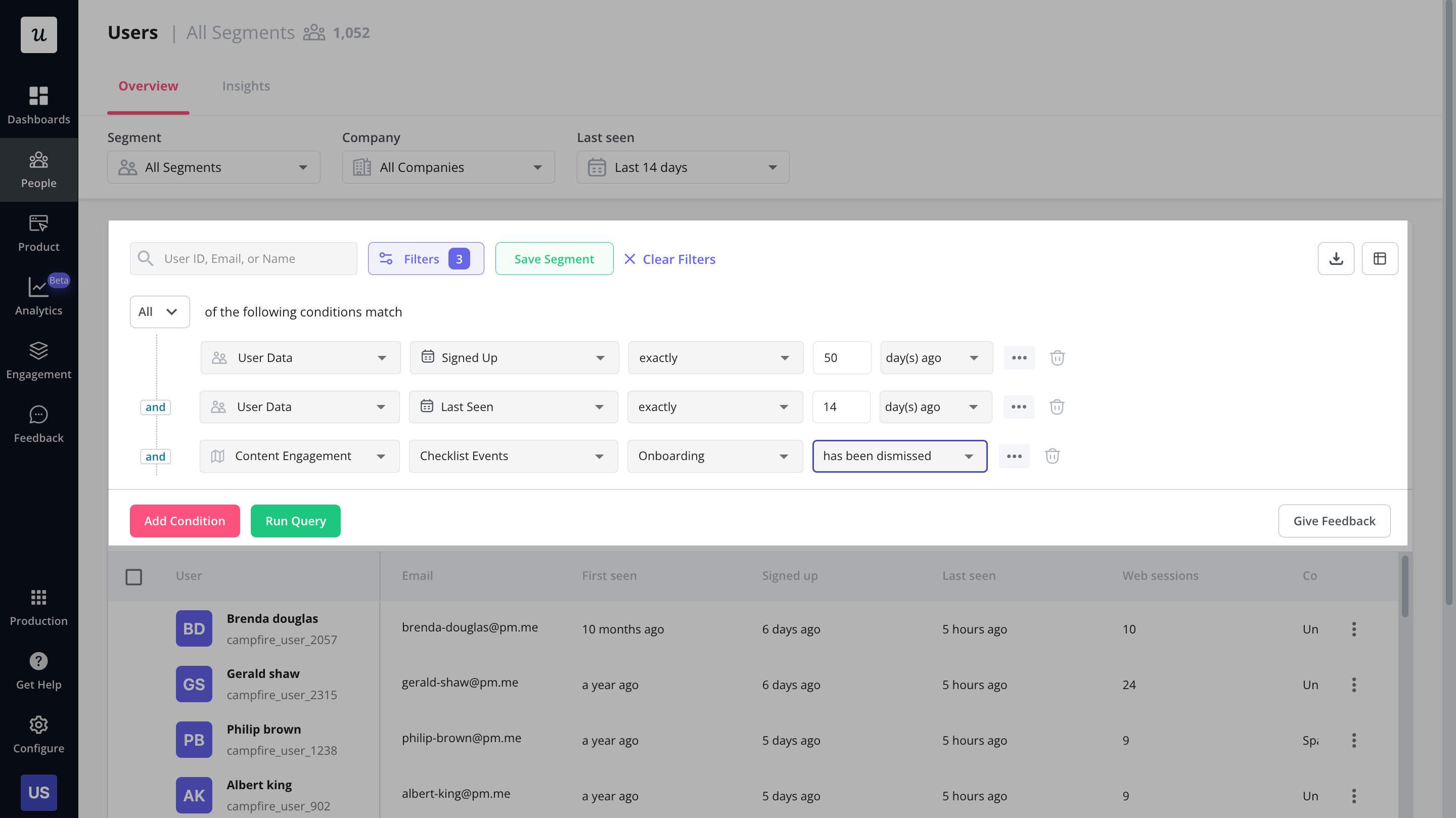 Group users by shared traits with Userpilot.