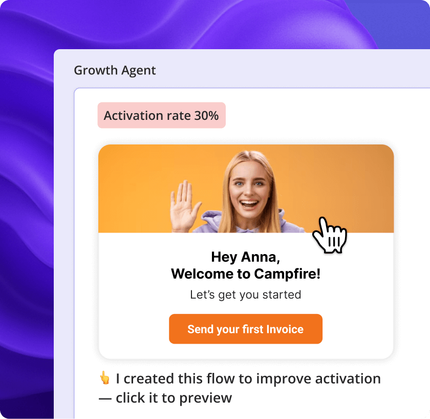 The Product Growth AI Agent analyzes product data and user insights (surveys, session replays), detects anomalies and drop-offs, clusters feedback, and explains the why behind friction.
Builds Solutions to the Problem