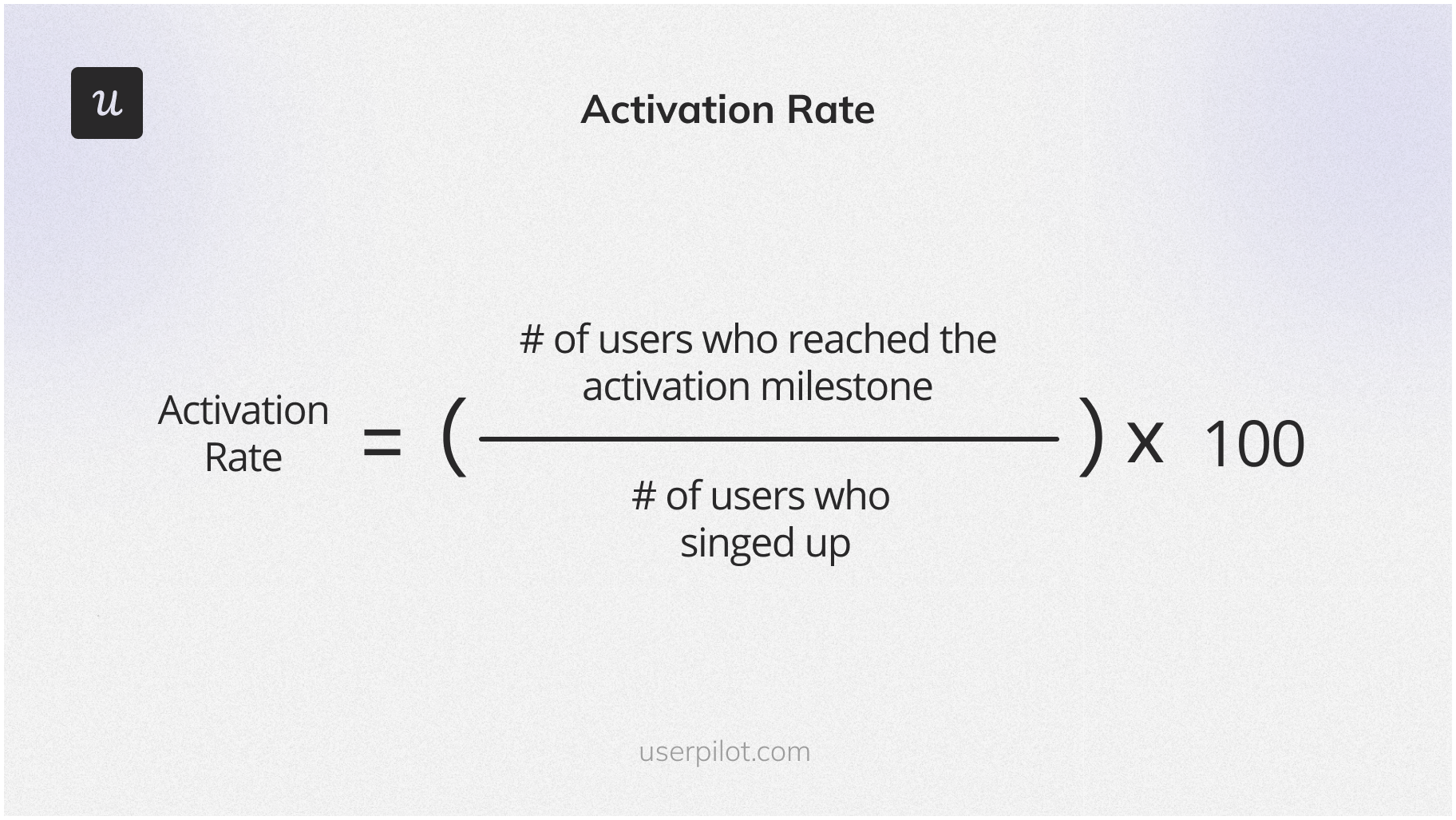 Activation rate formula