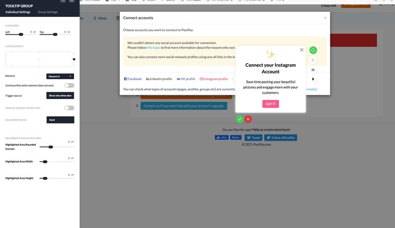 Tool tips to optimize user journey template