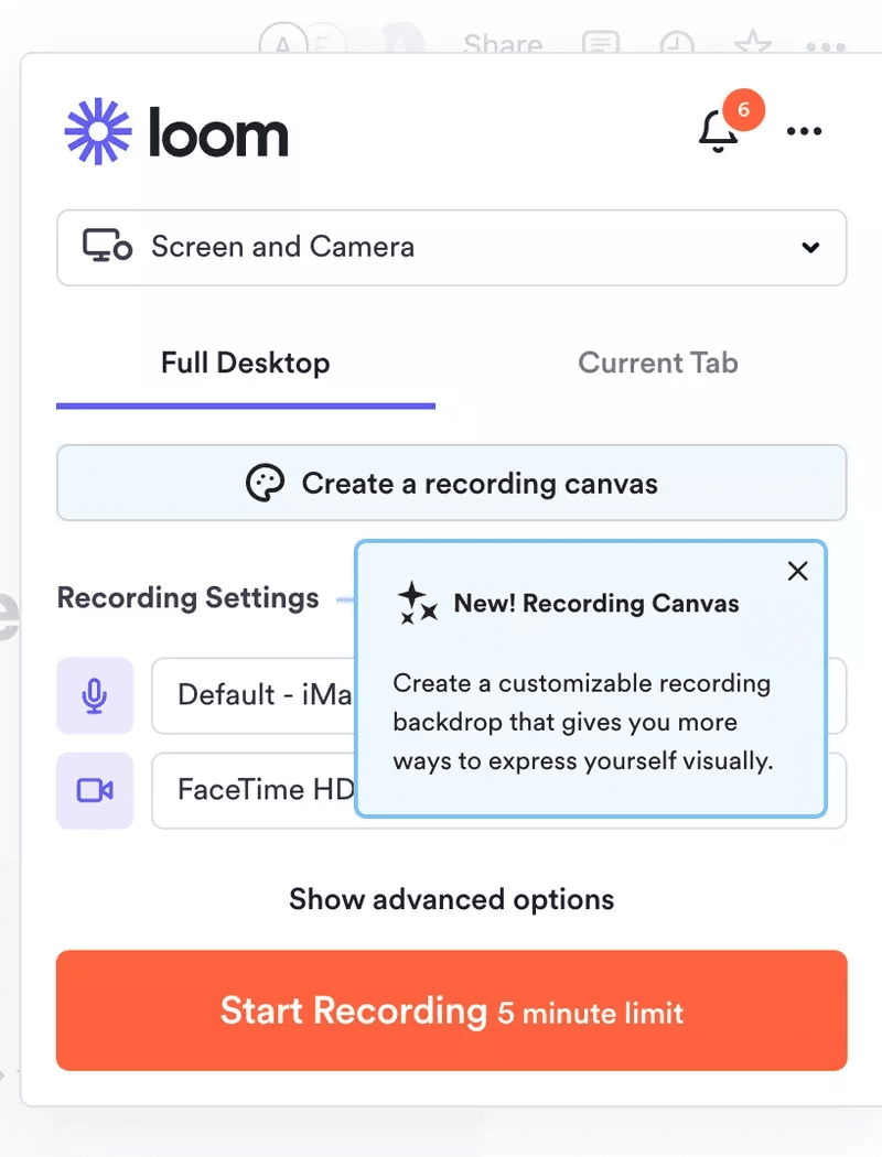 Loom uses tooltips for product education