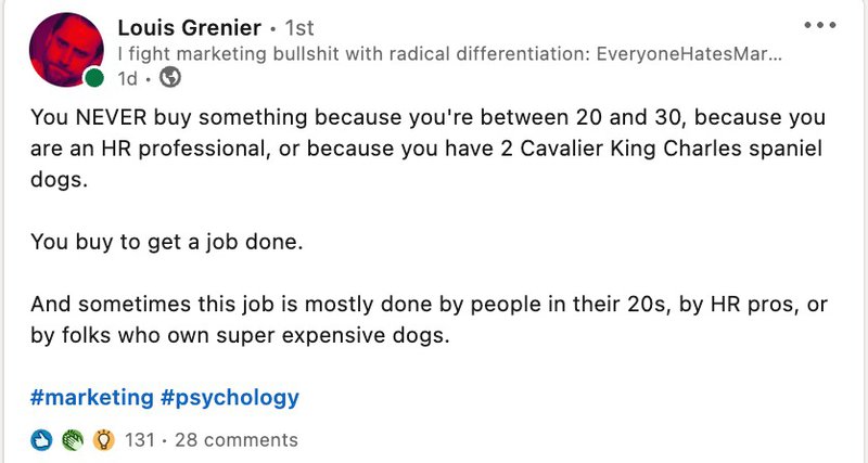 Louis Grenier user personas