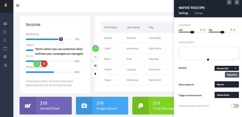 Tooltip after moving