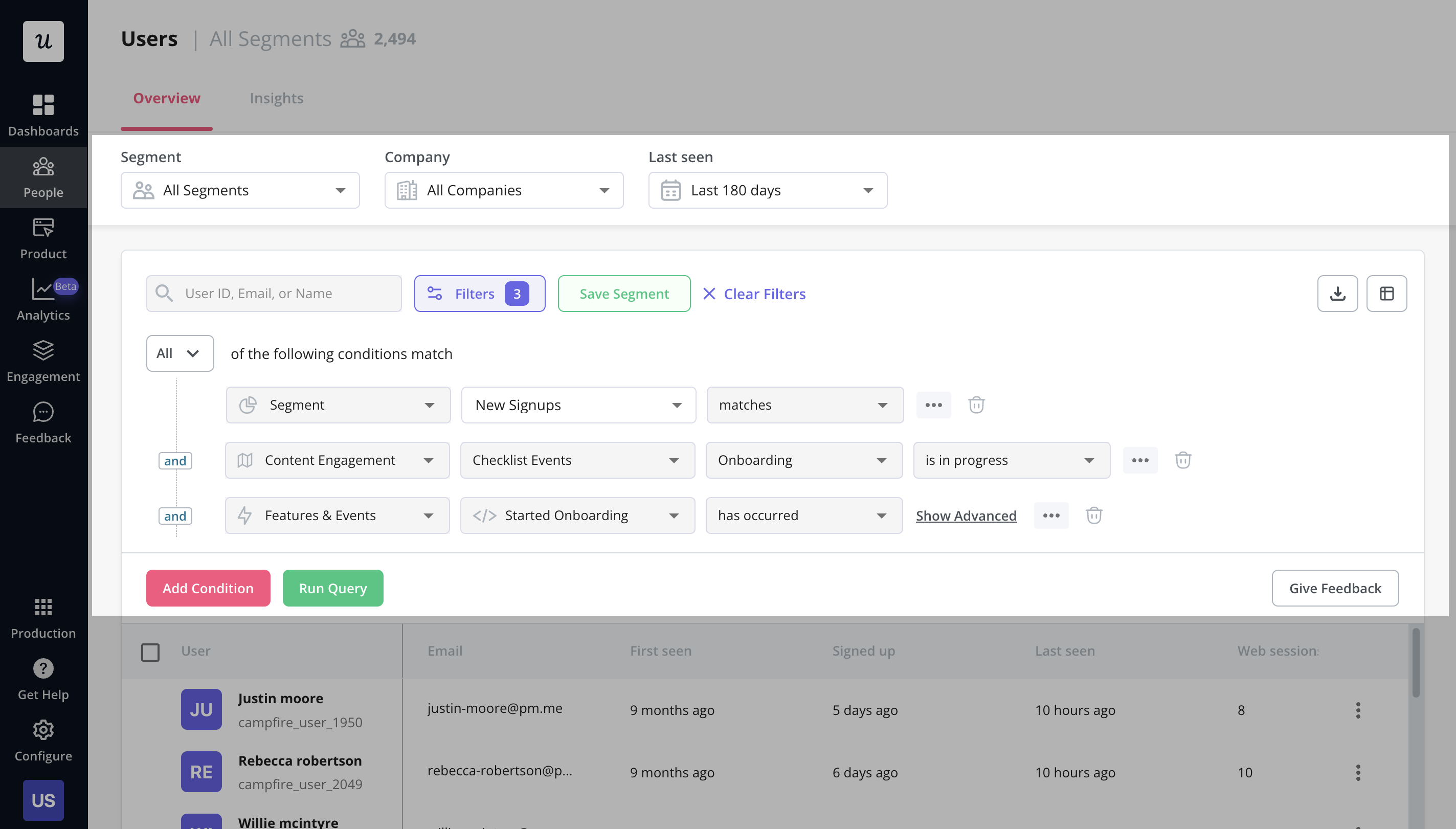 Segmentation in Userpilot