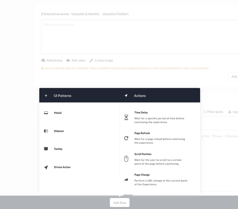 userpilot UX builder
