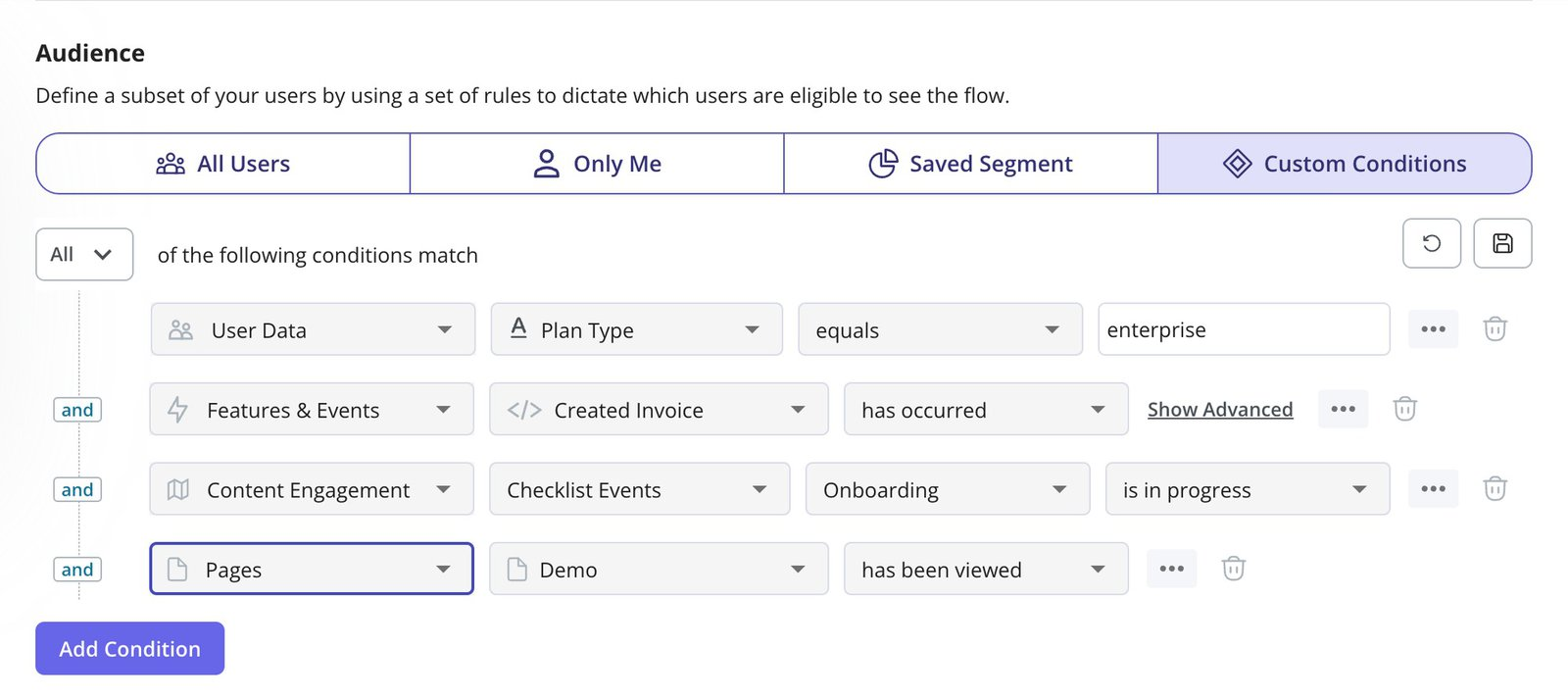 Userpilot segmentation