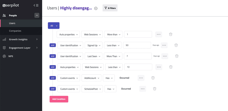 Advanced Segmentation in Userpilot