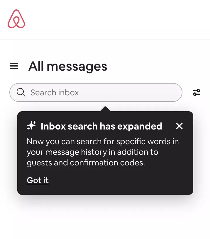 Tooltip examples: AirBnB