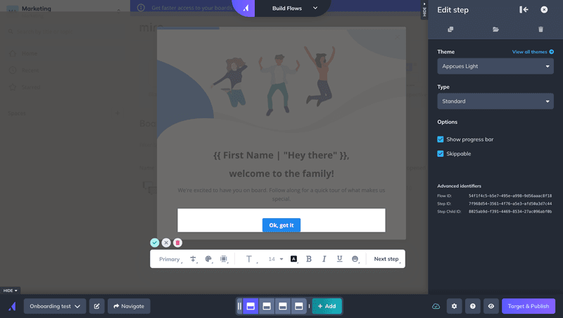 appcues product tour software