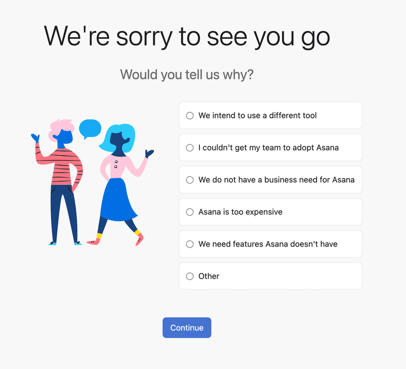 asana-exit-survey-in-app-messages