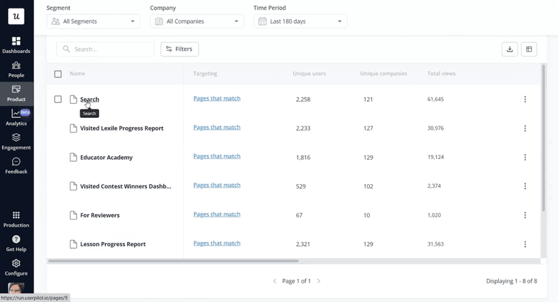Beable uses Userpilot’s feature tagging to track usage patterns.