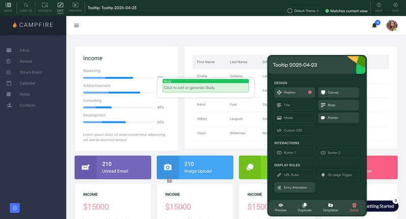 Chameleon’s customer onboarding software