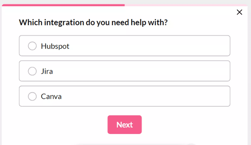 Access customer satisfaction survey templates and build fully customized in-app surveys easily.