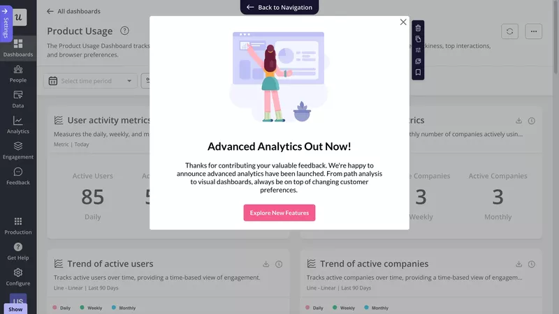 New feature announcement closing the feedback loop