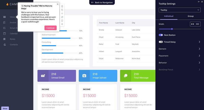 customer behavior analysis for personalizing help Userpilot