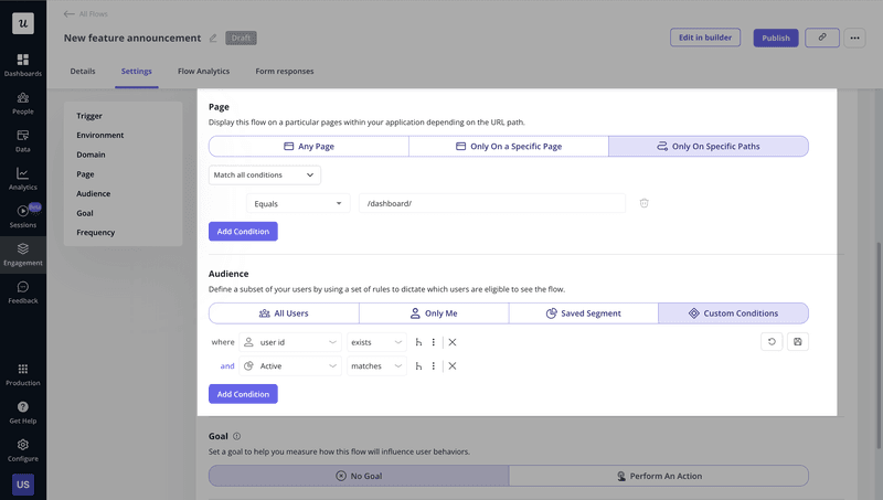 userpilot flow conditions