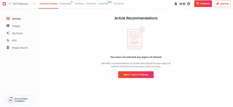Fill empty states with messages that guide users.