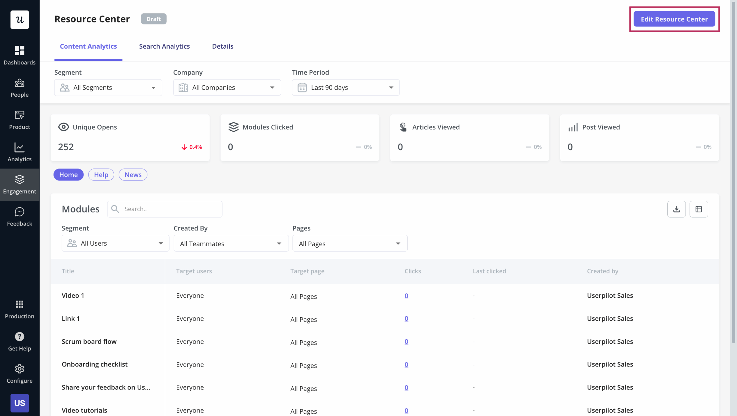 Step 2: Set up your resource center