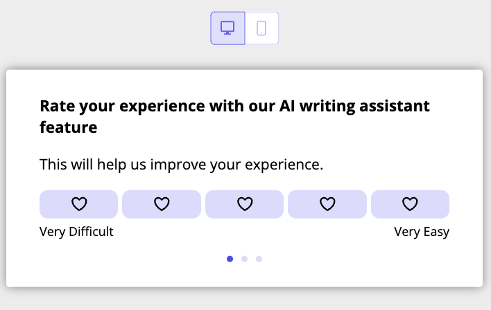 Create feedback survey code-free with Userpilot.