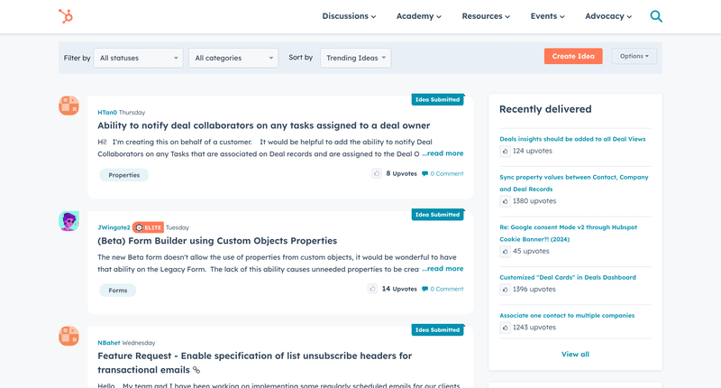 Collect customer feedback by monitoring community forums 