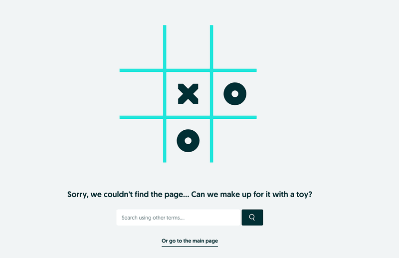 404 page empty state