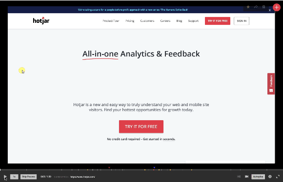 Screen recording animation