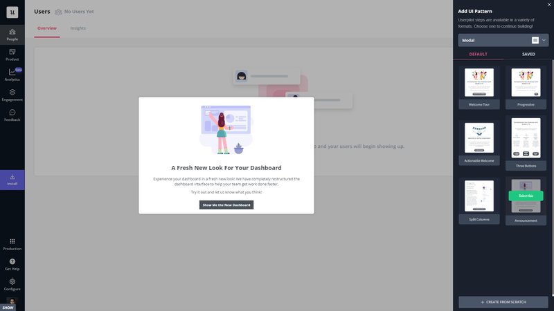 Userpilot-in-app-announcement