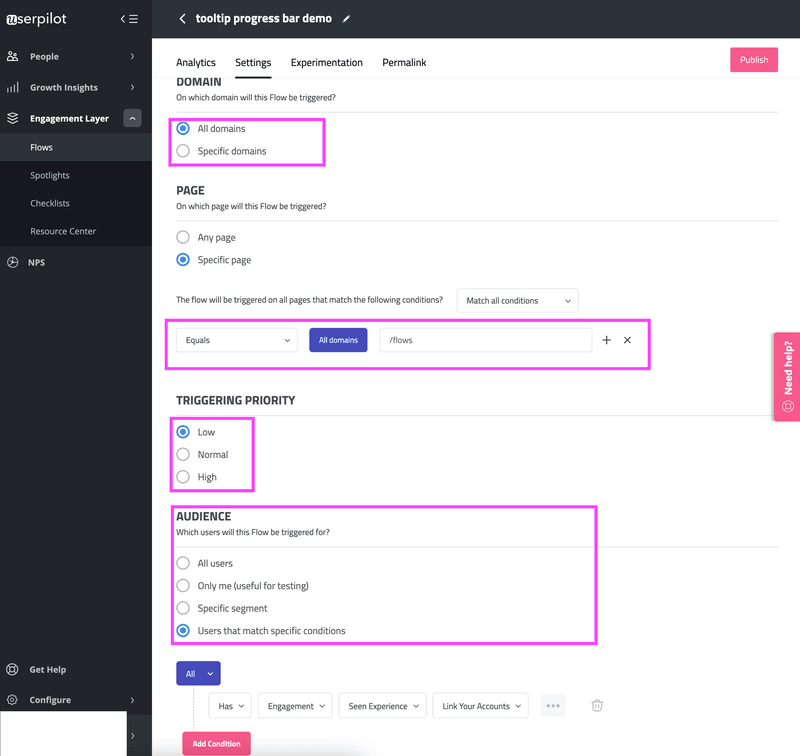 Screenshot of Userpilot.