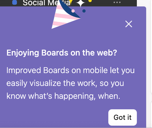 Screenshot of Asana.