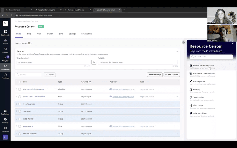 Create resource centers with Userpilot.