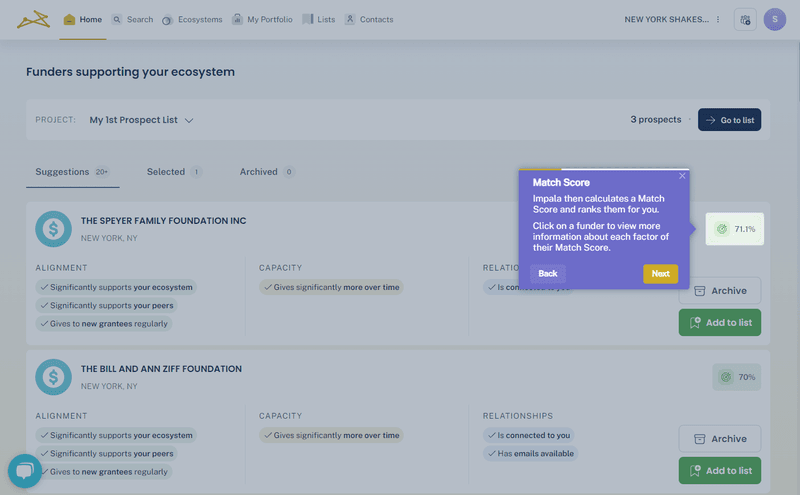 Tooltip examples: Impala