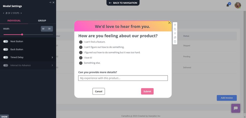 in-app-survey-product-market-fit-analysis