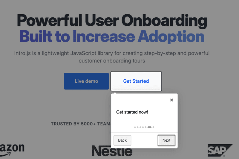 open source user onboarding software introjs