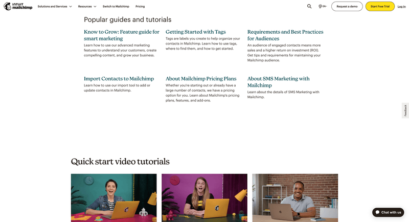Mailchimp lets you view content based on popularity. Source: Mailchimp