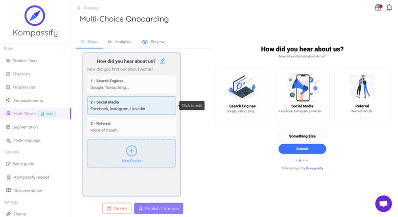 kompassify no-code builder