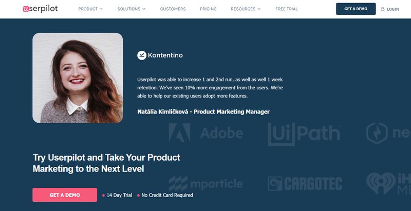 Kontentino Userpilot case study
