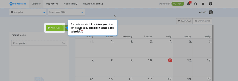 kontentino onboarding