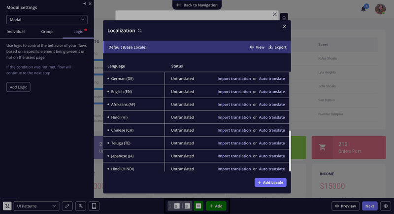 userpilot features localization