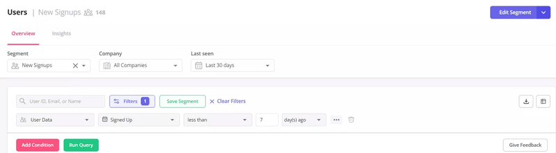 Segment your users with Userpilot.