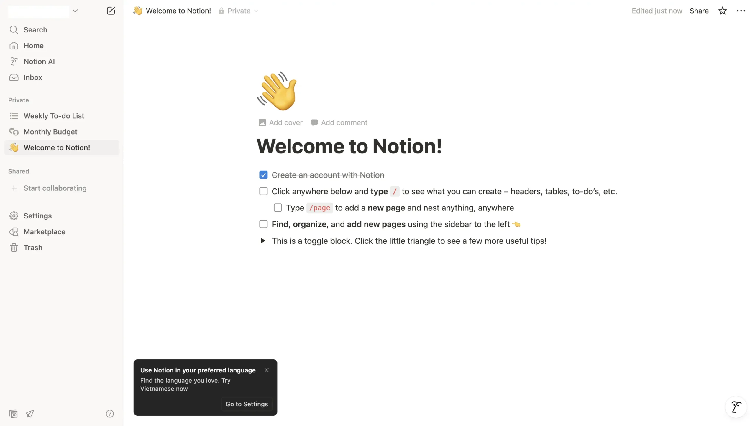notion onboarding