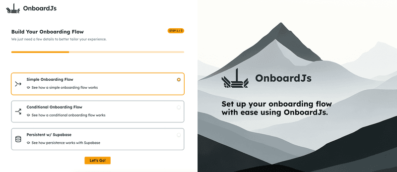 open source user onboarding software onboardjs