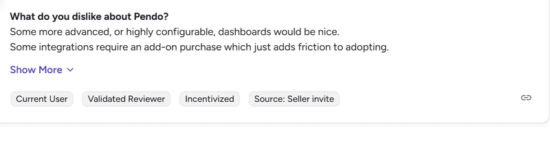 One of the many reviews about add-on purchase. Source.