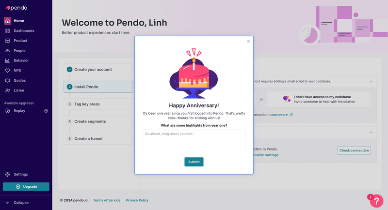 pendo ui examples