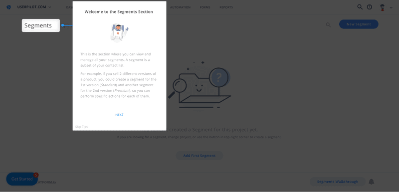 platformly onboarding copy