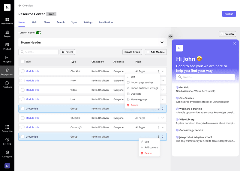 provide-in-app-resource-center