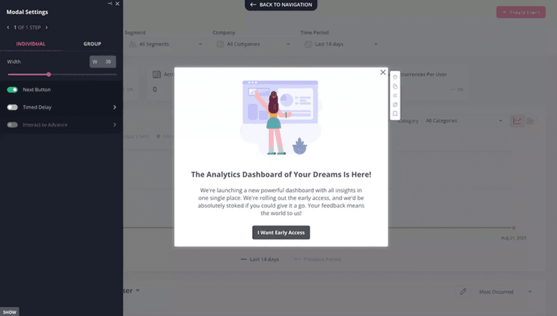 Design in-app flows like this to collect valuable user feedback.